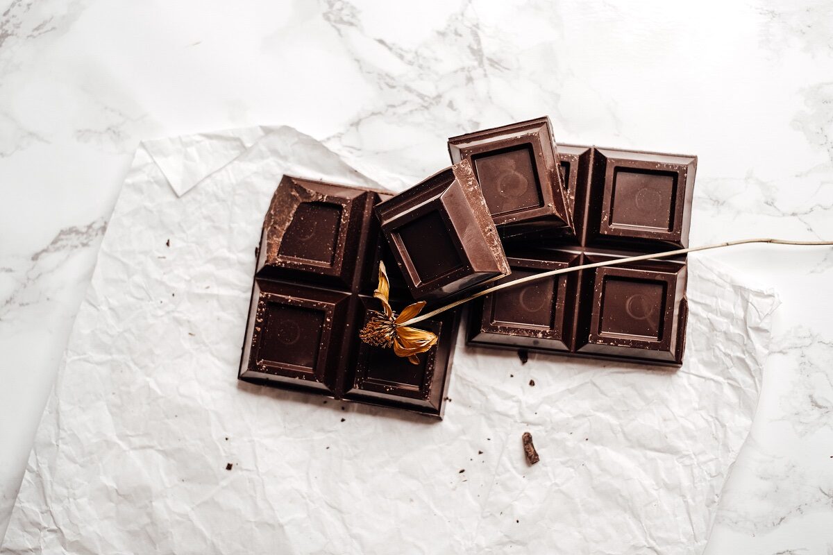 csokoládé termékfotón